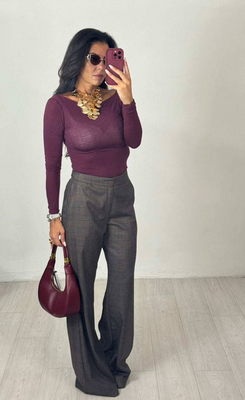 Pantaloni Quadri Lumina
