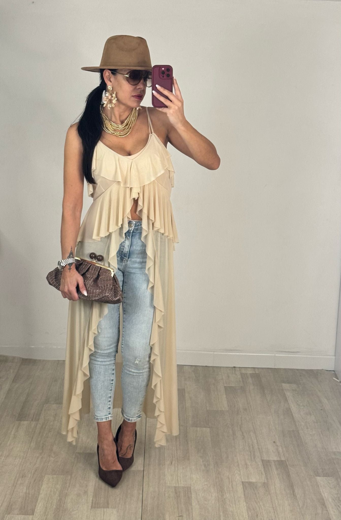 JEANS SKINNY VITA ALTA