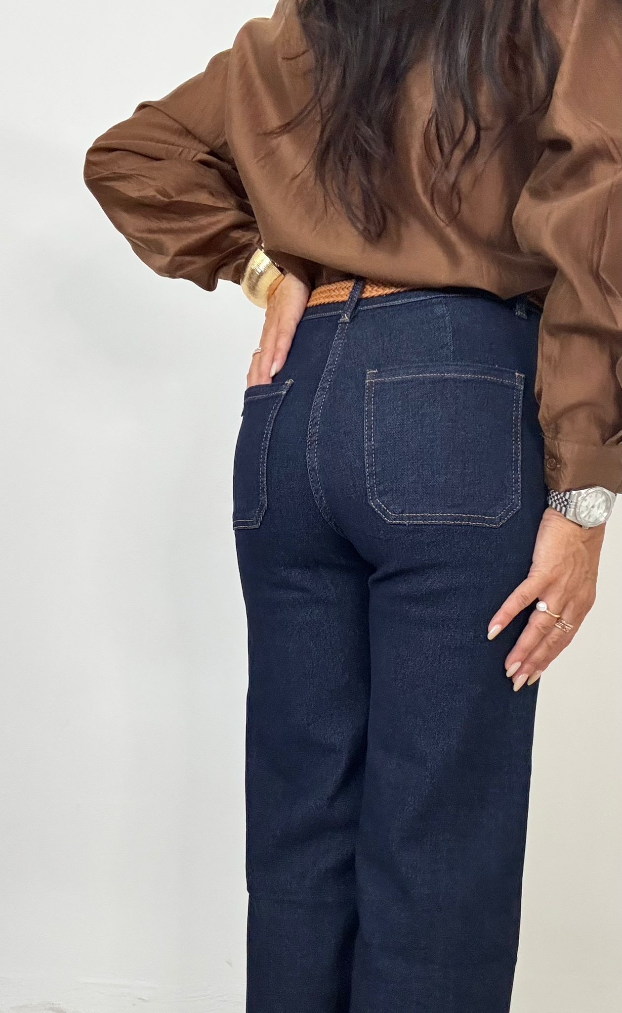 Denim Cropped Blu