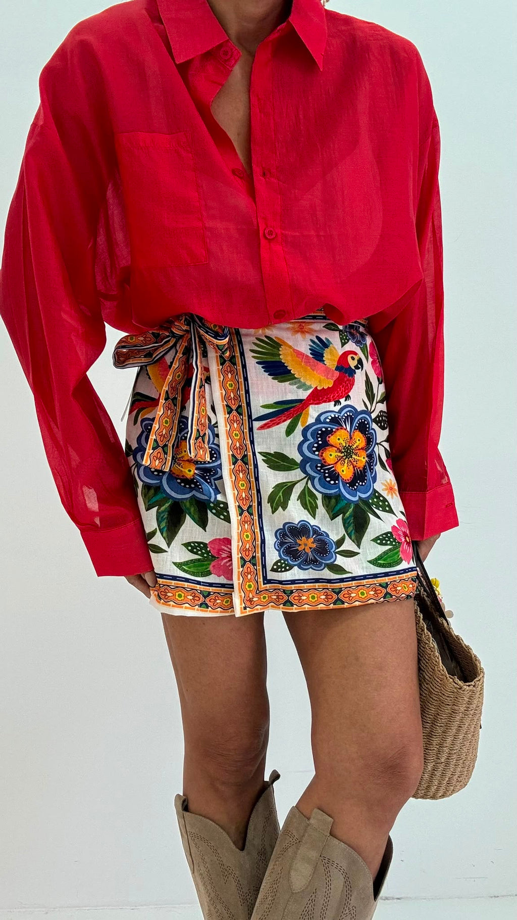 Shorts Pareo tropical