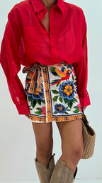 Shorts Pareo tropical