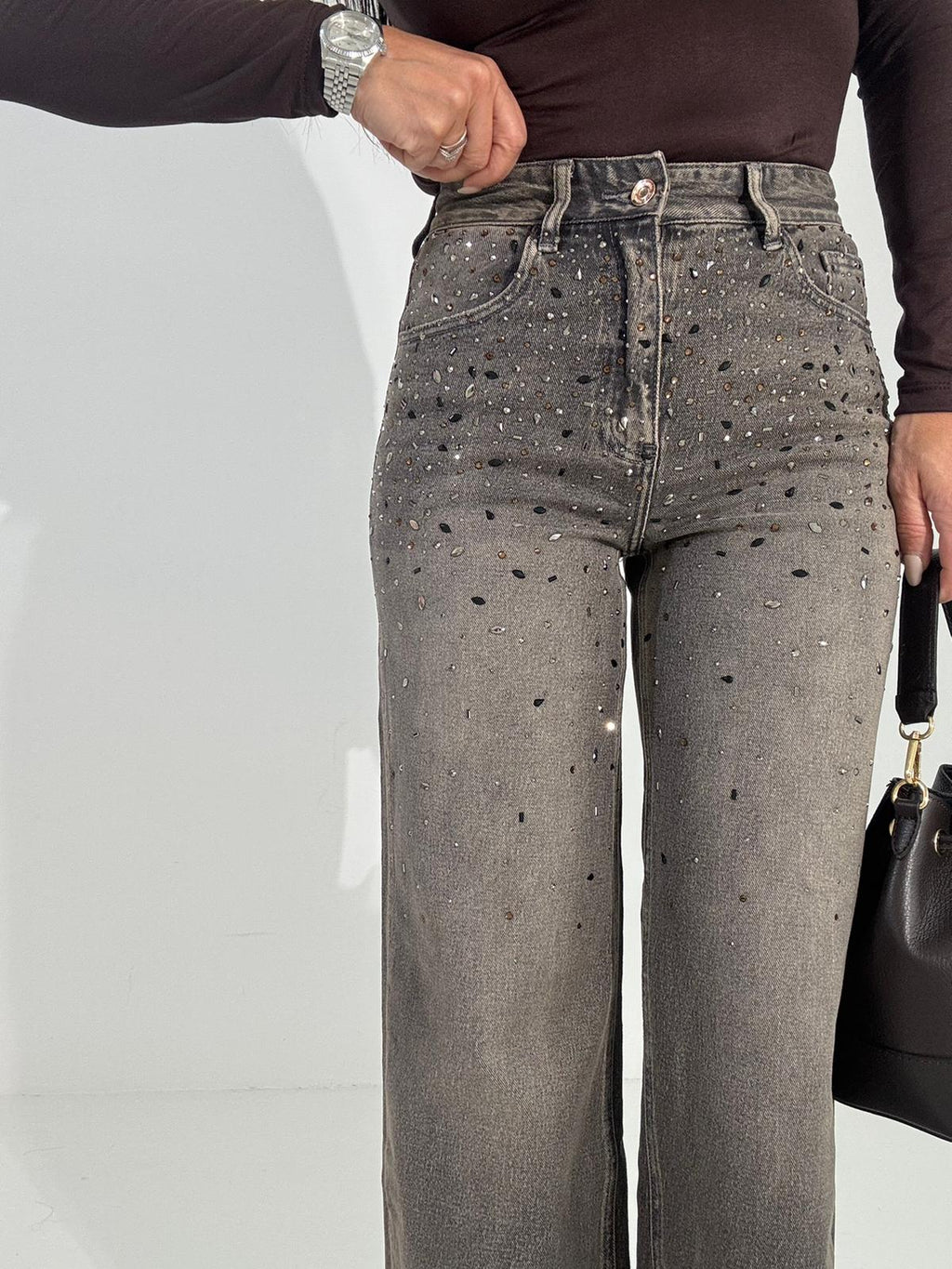 Jeans Choco Strass 535