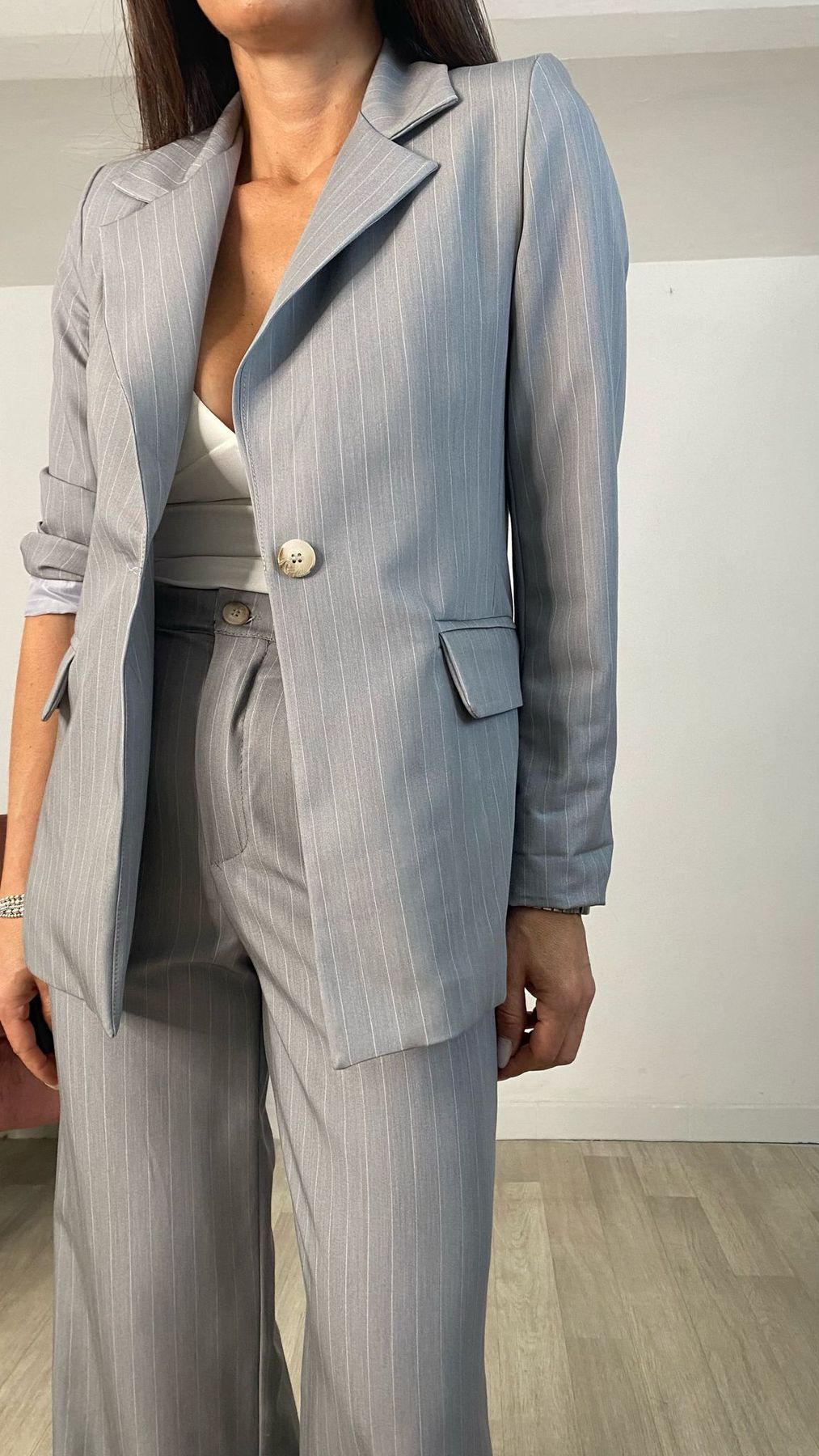 blazer gessato