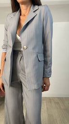 blazer gessato