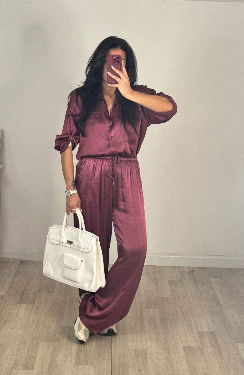 pantalone satin