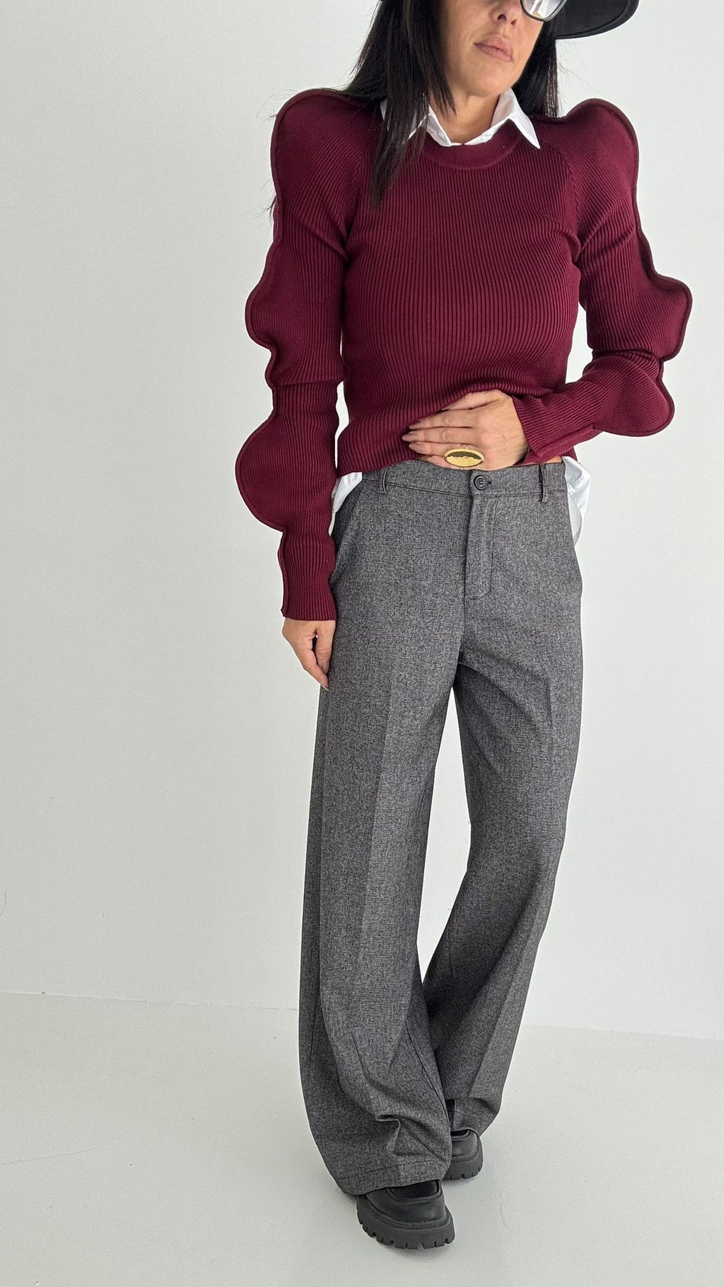 Pantaloni Tweed