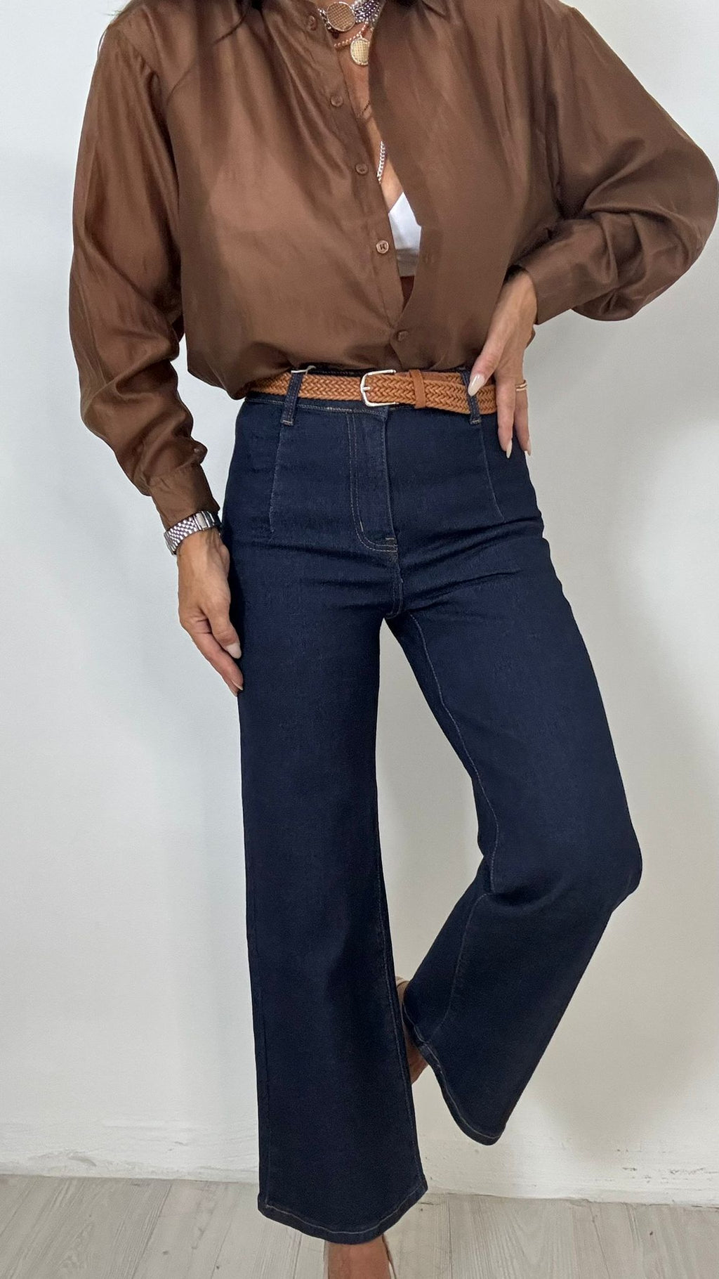 Denim Cropped Blu