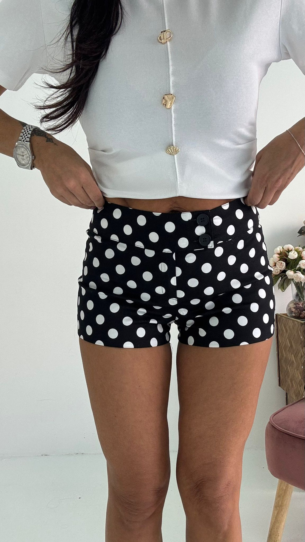 Shorts Pois Marilyn