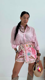 Shorts Pareo tropical