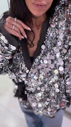 Cardigan con Paillettes