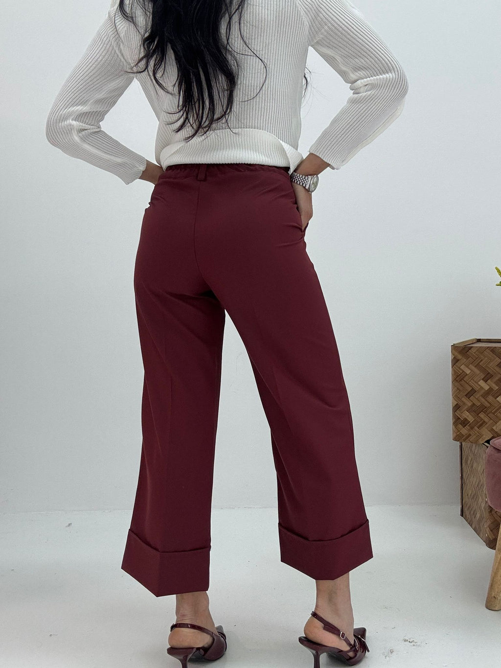 Pantaloni Johanna cropped