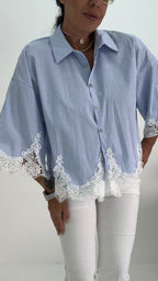 Camicia Righe PIzzo