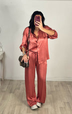 pantalone satin