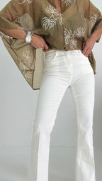 Denim Flaire Bianco