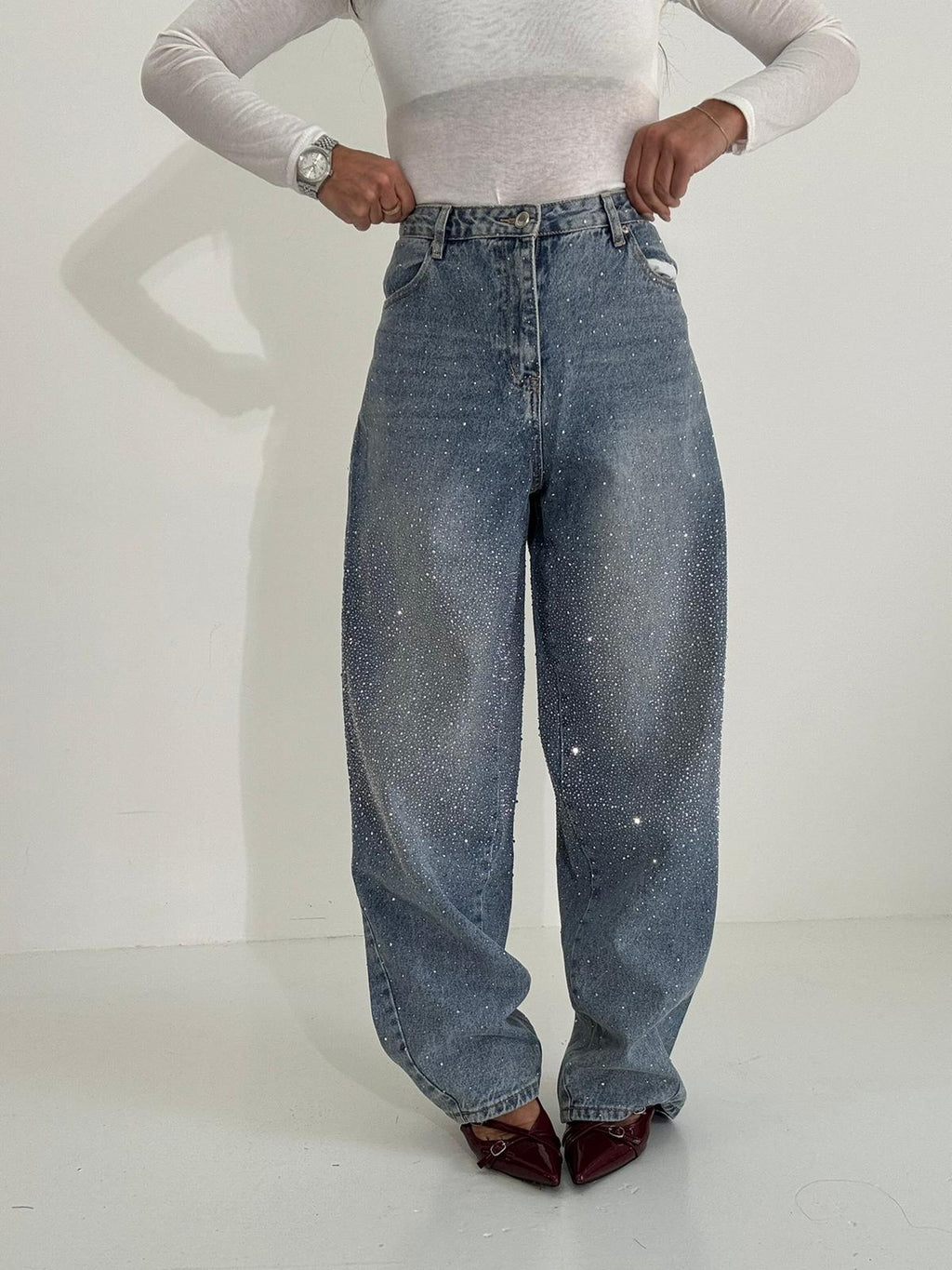 Jeans Ball Strass 114