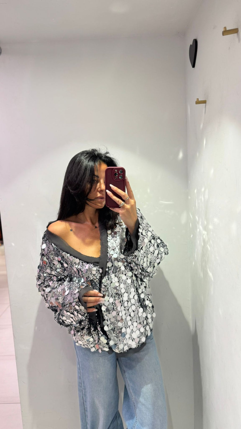 Cardigan con Paillettes
