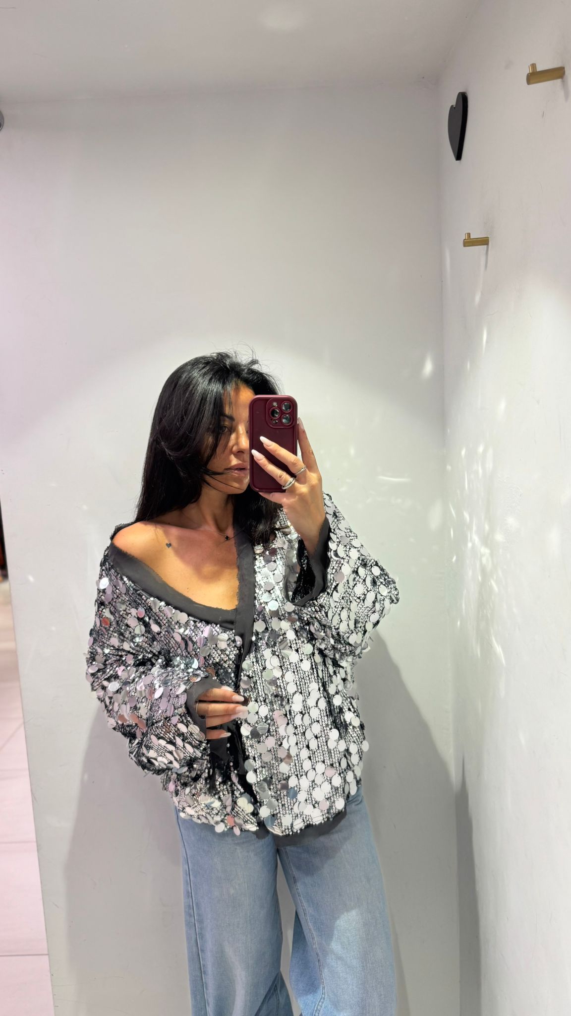 Cardigan con Paillettes