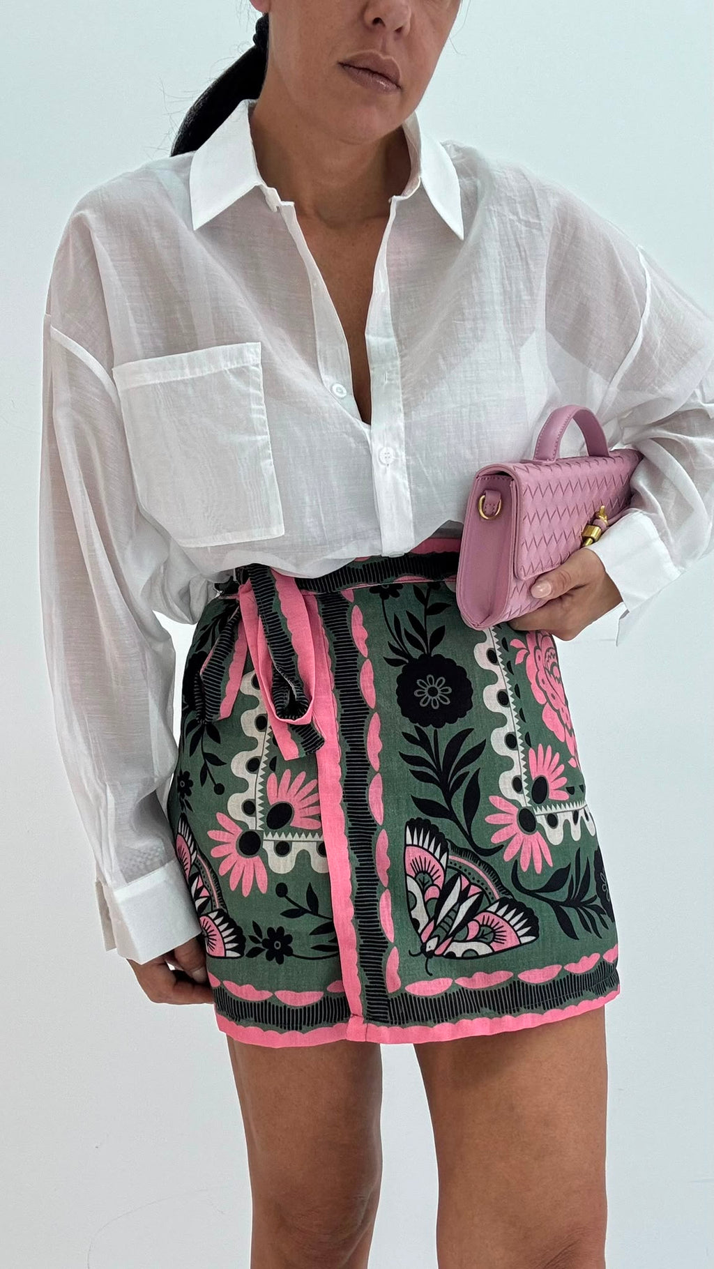 Shorts Pareo tropical