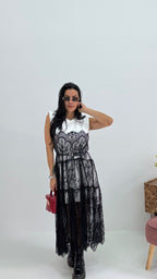 Abito con pizzo