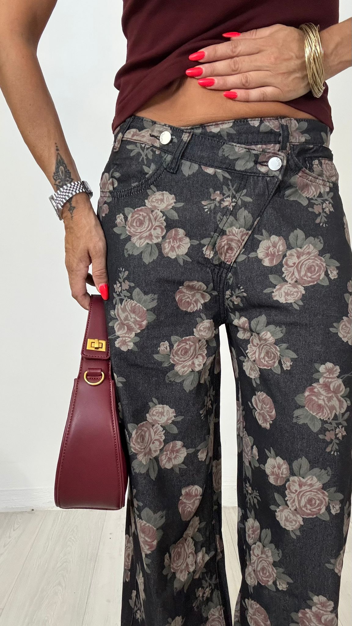 Jeans Rose Nero
