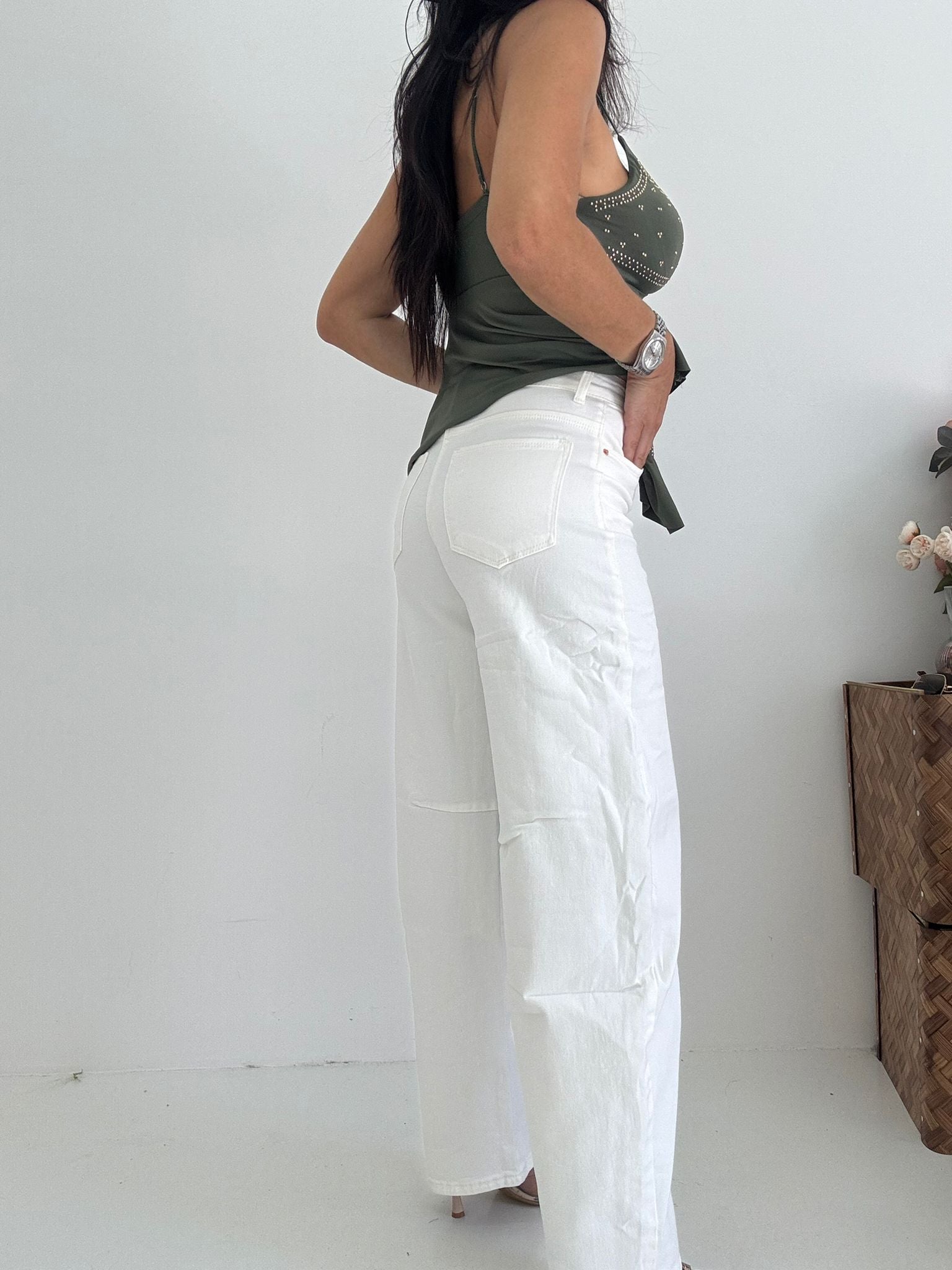 Denim Balloon Bianco