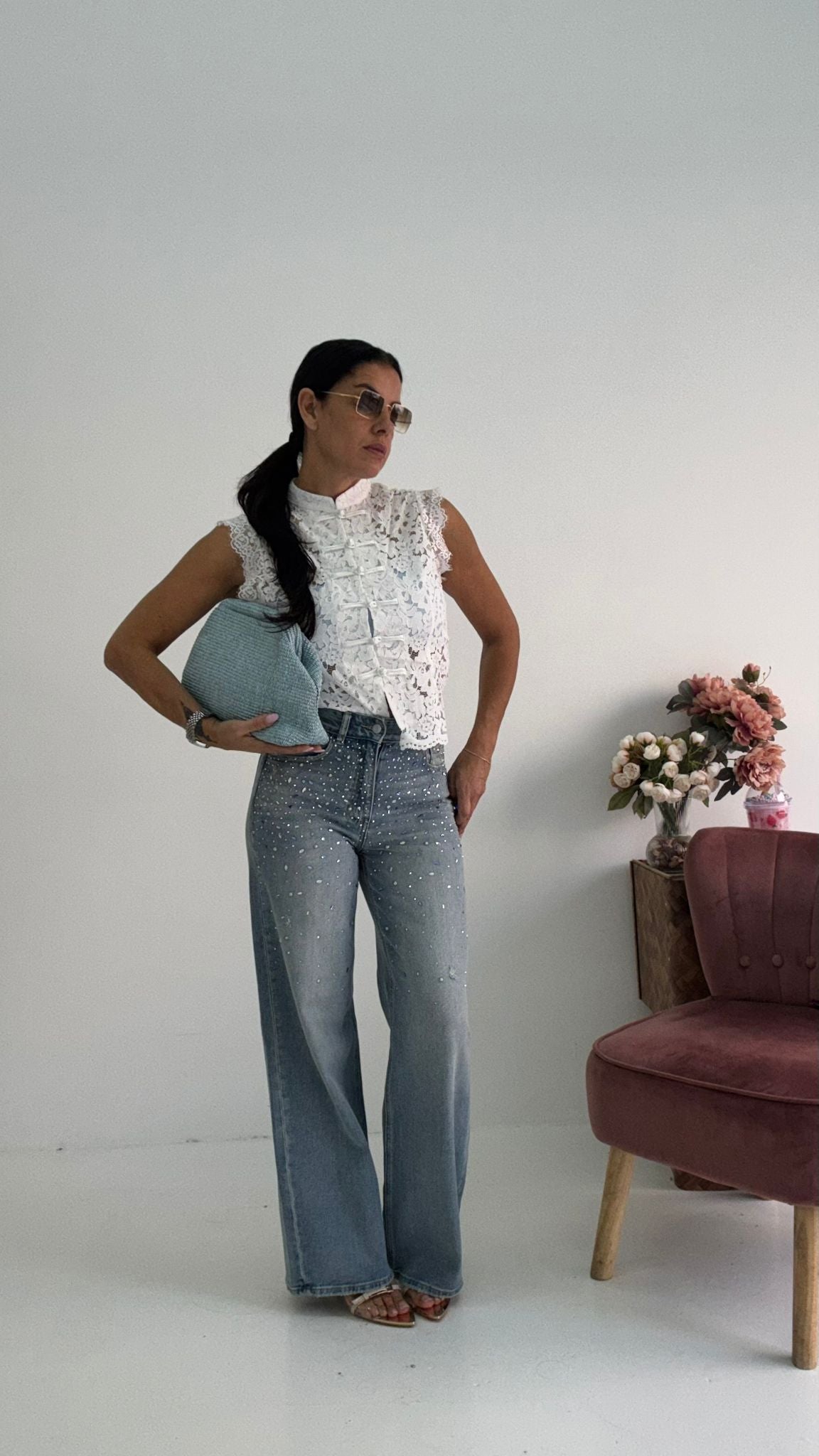 Denim Strass Zaffiro