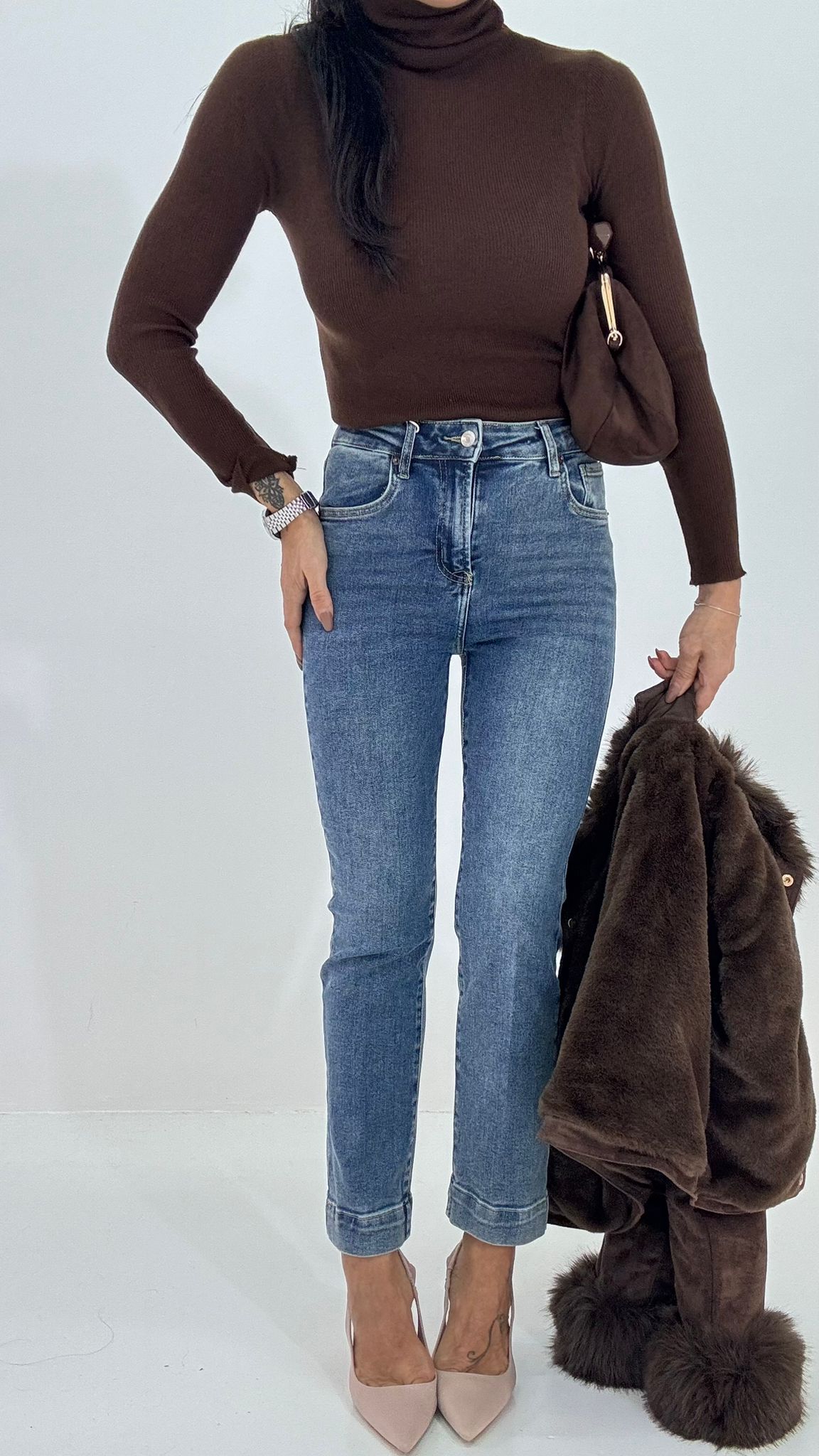 Denim Cropped Vintage 934