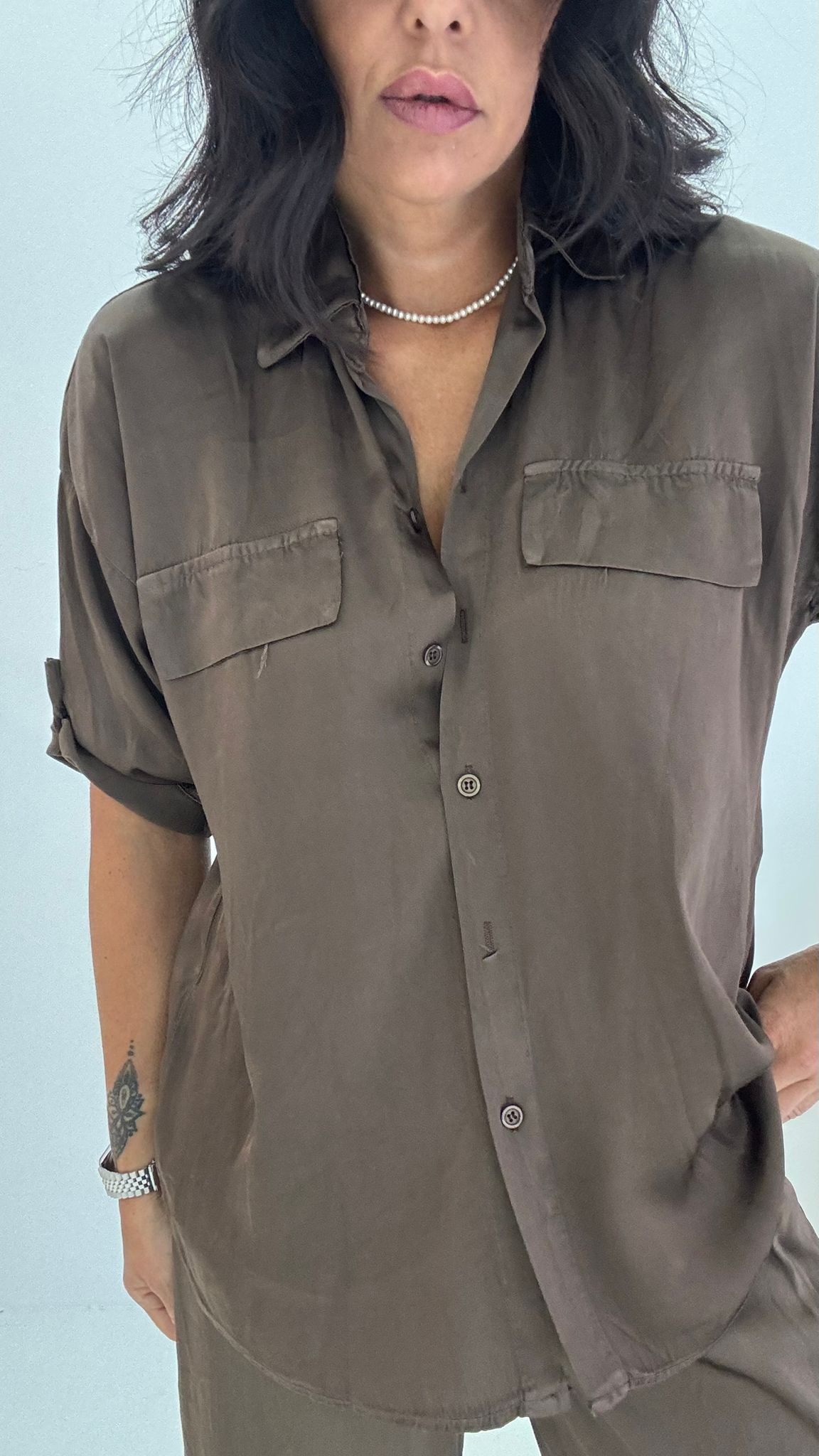 CAMICIA SATIN