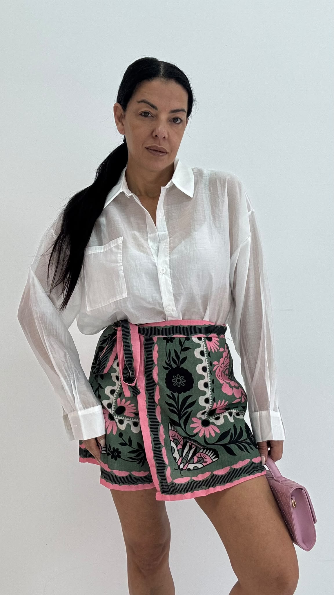Shorts Pareo tropical