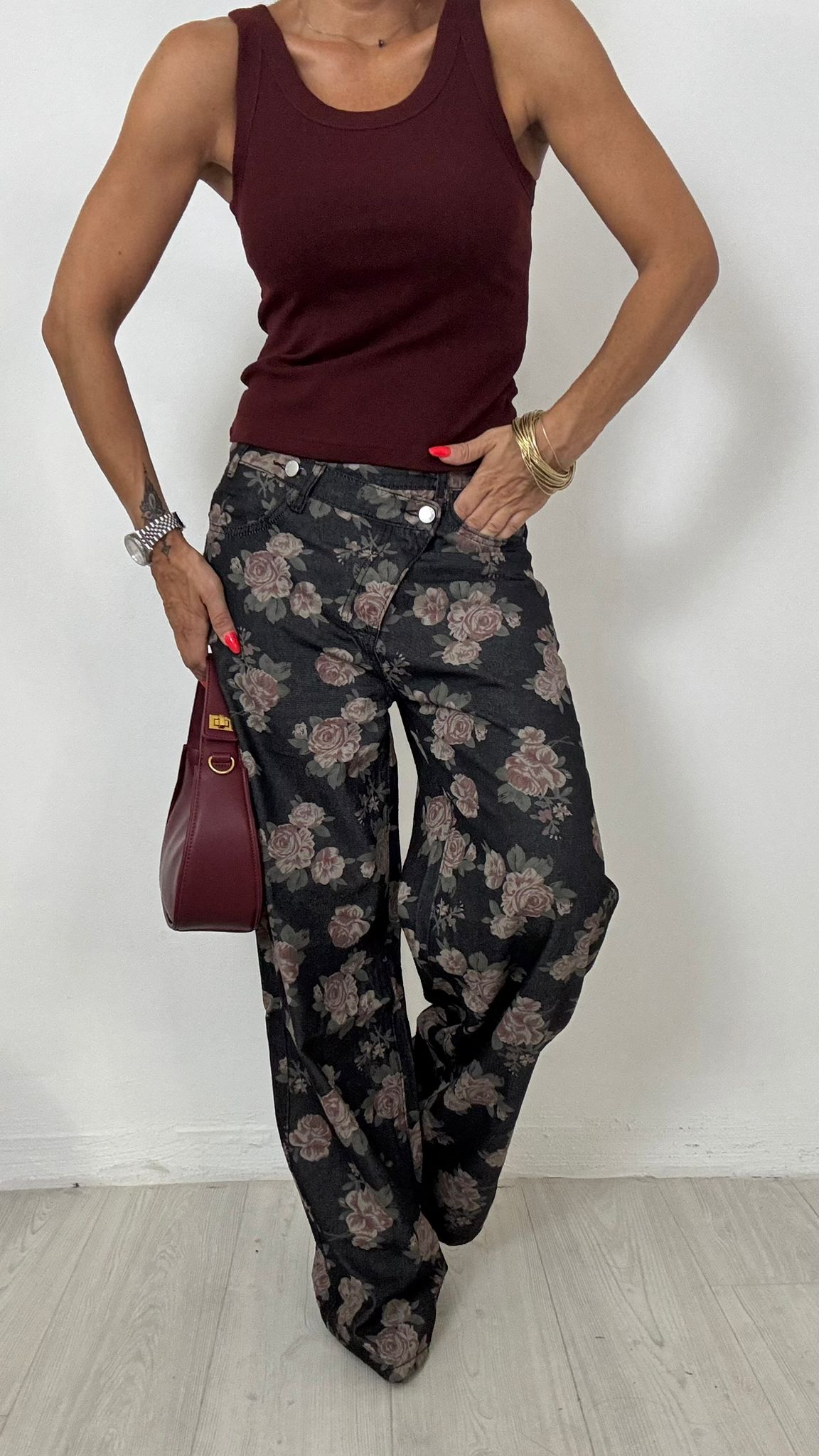 Jeans Rose Nero