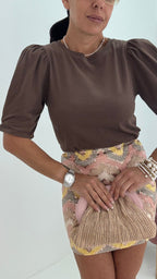 T-shirt Manica a sbuffo