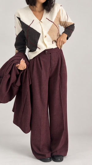 Pantaloni Greta Bordeaux 6715
