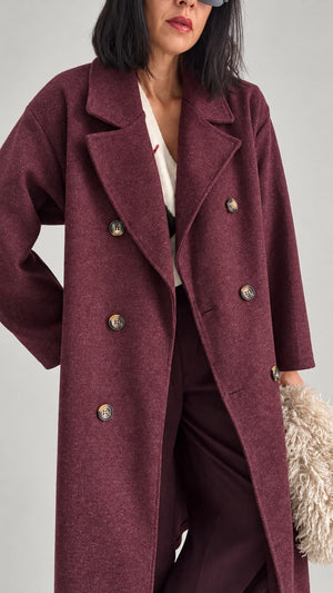 Cappotto Manhattan Bordeaux