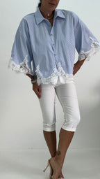 Camicia Righe PIzzo