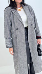 Cappotto Spigato Lungo