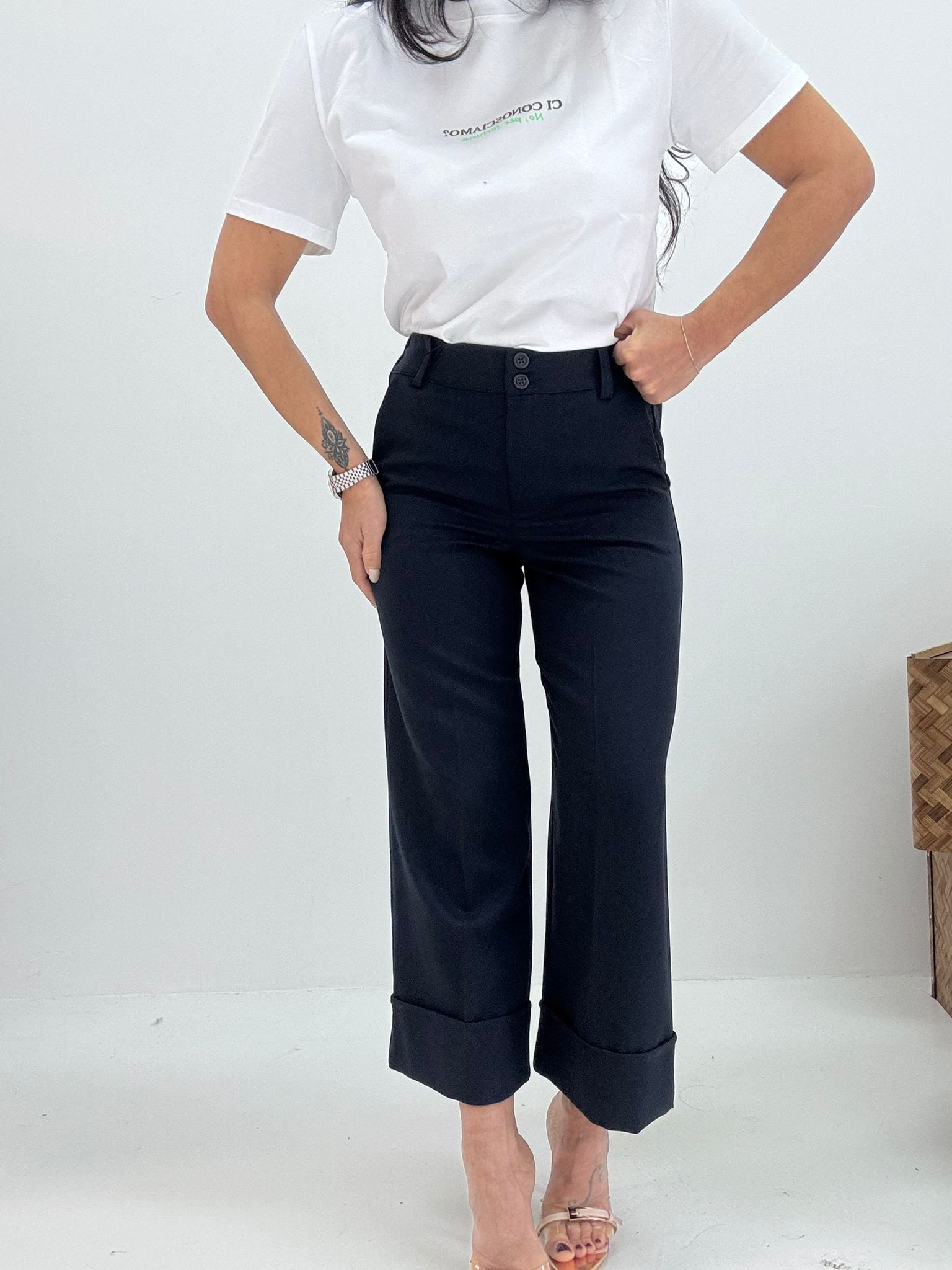 Pantaloni Johanna cropped
