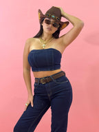 Crop Top in denim
