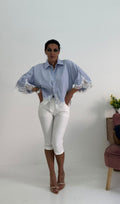 Pantalone Capri Bianco