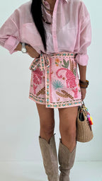 Shorts Pareo tropical