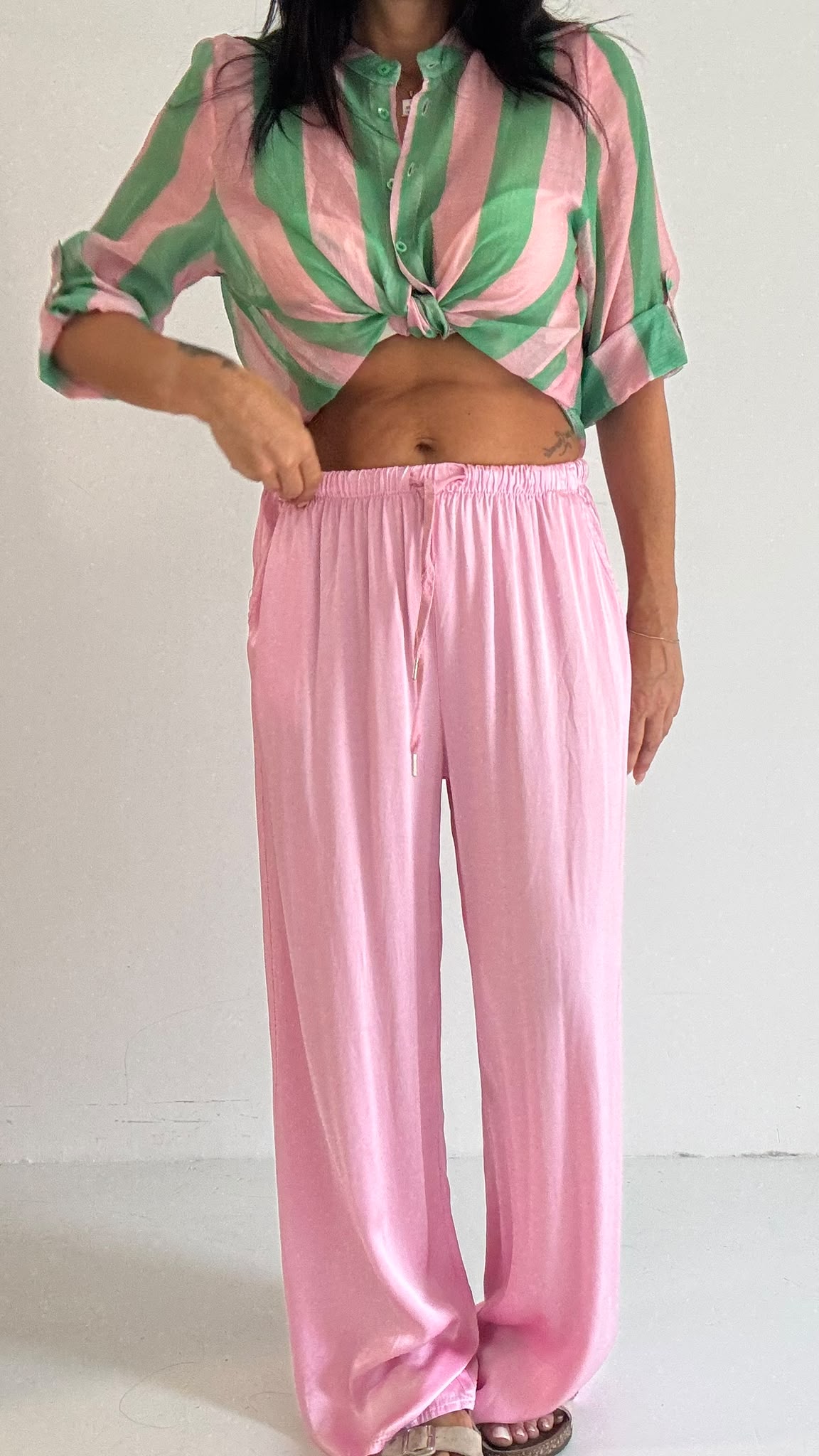 pantalone satin