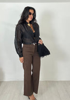 Denim Choco cropped