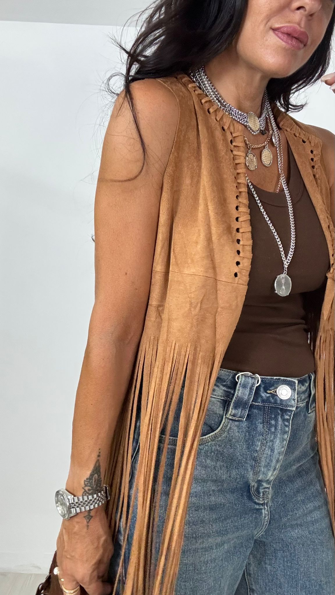 Gilet Maxi Frange