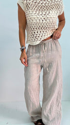 Pantaloni 100% lino