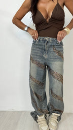 Denim Ballon striato