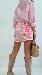 Shorts Pareo tropical