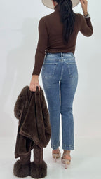 Denim Cropped Vintage 934