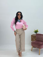 Pantaloni Johanna cropped
