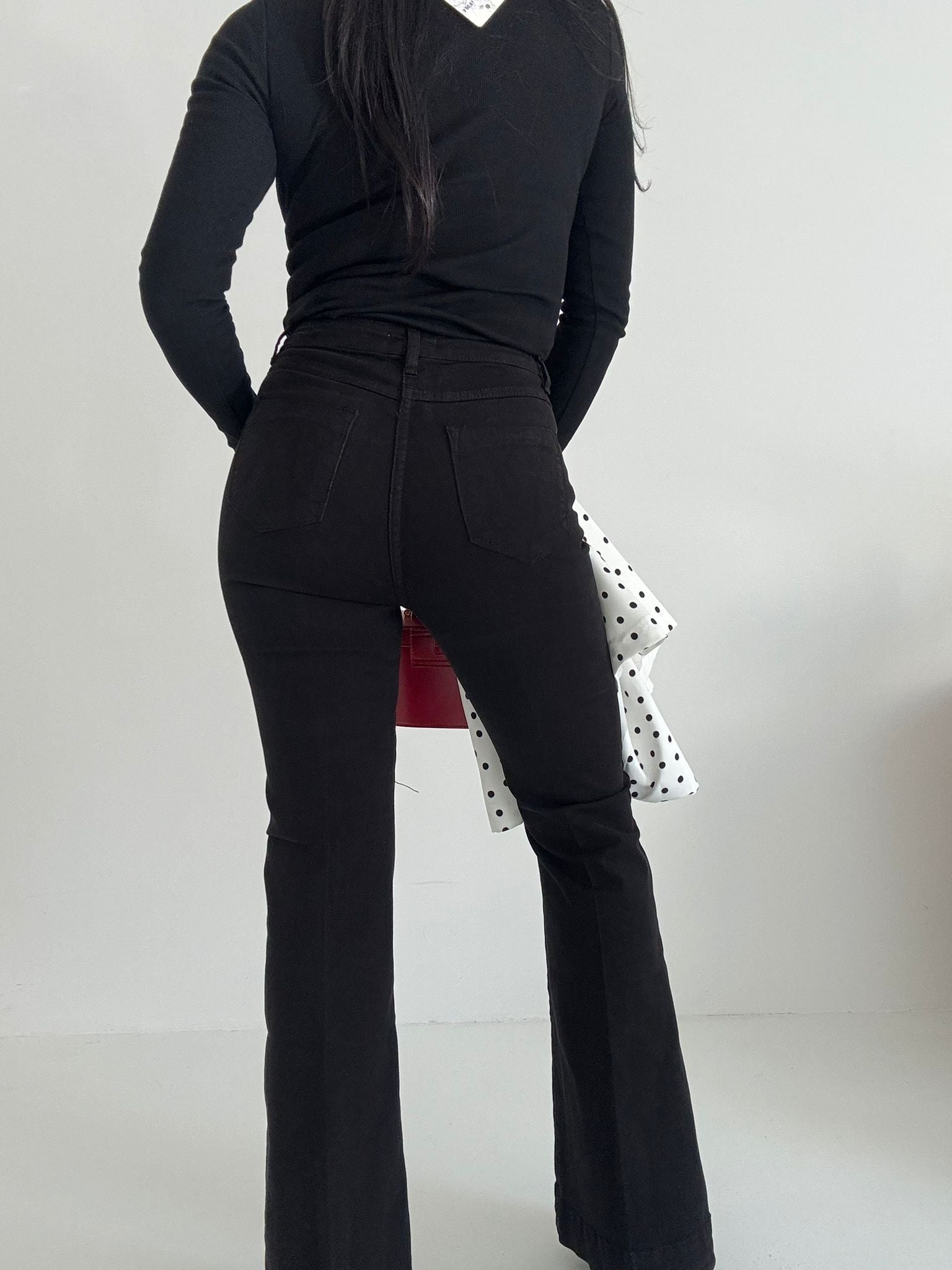 Jeans Flaire Nero 39-1