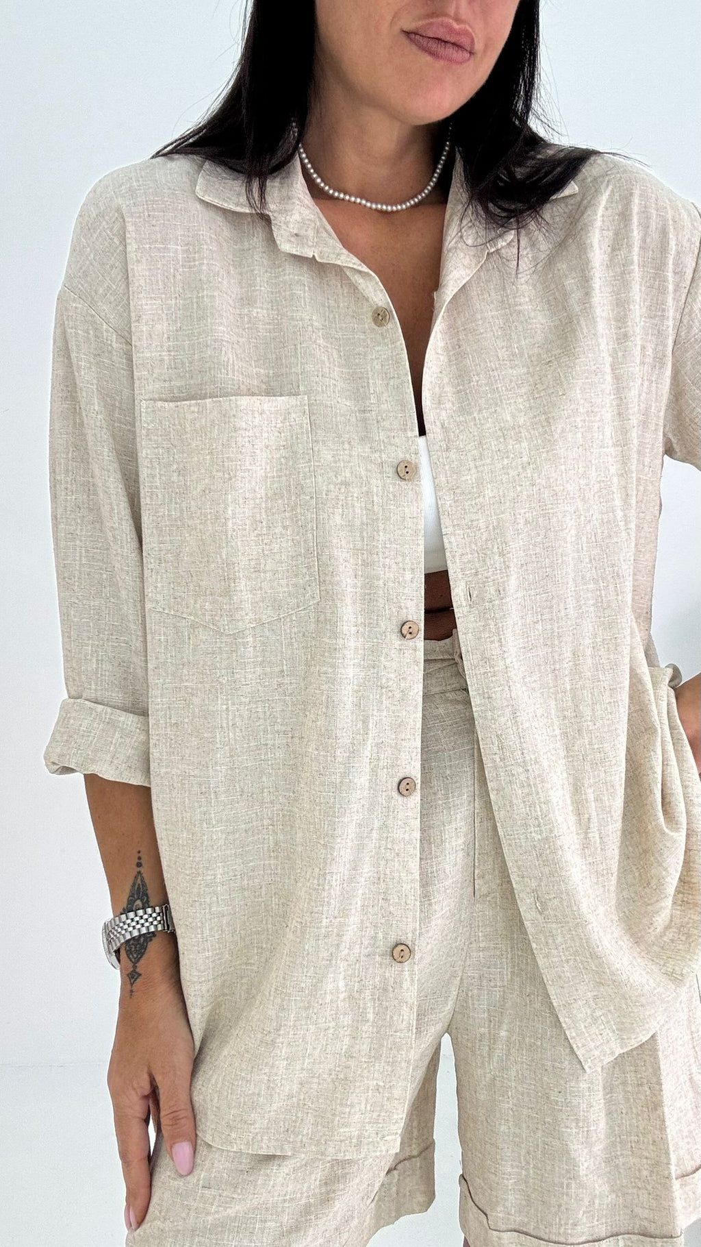 camicia lino