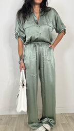 pantalone satin